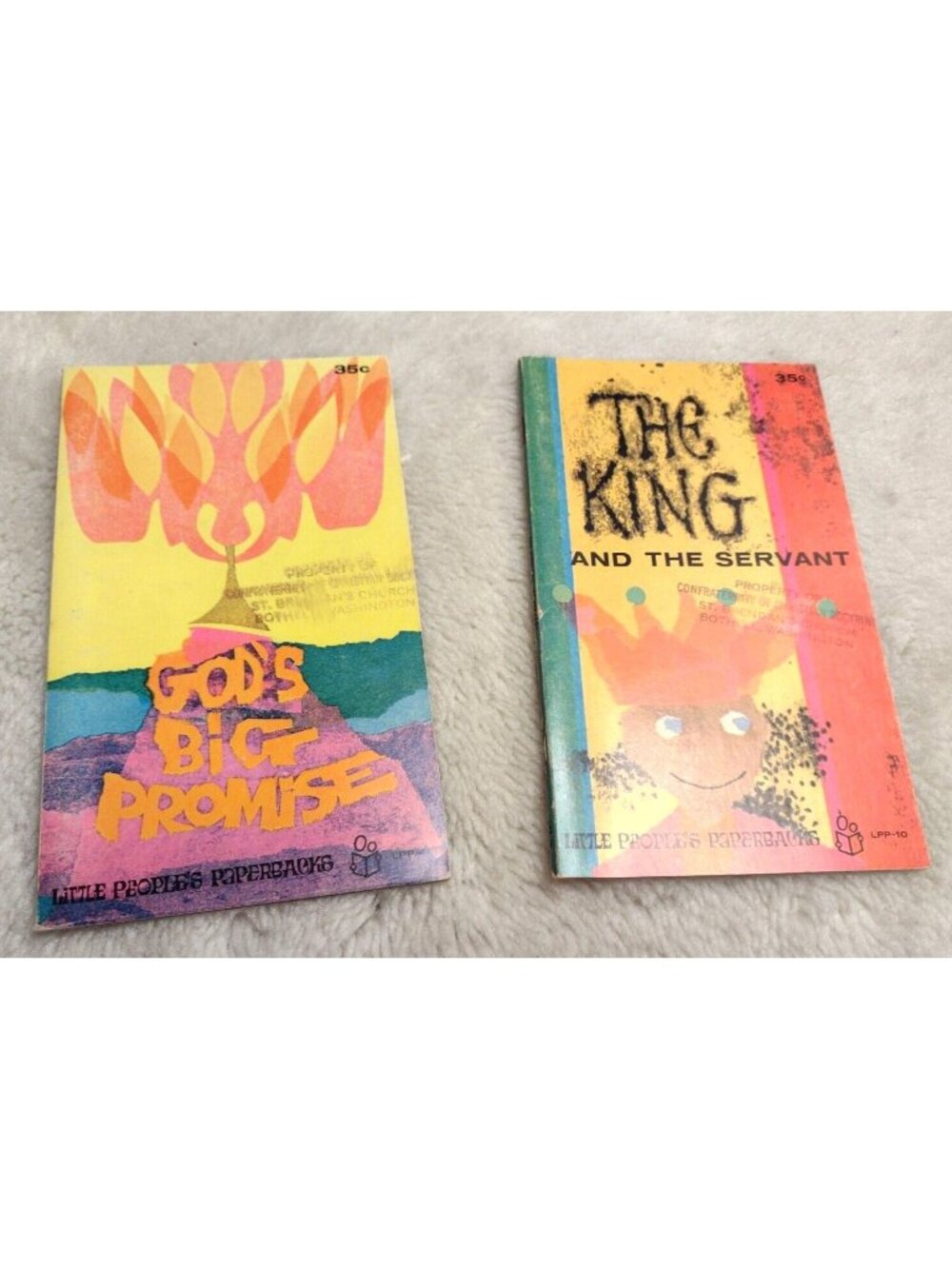 Little Peoples Paperbacks Gods Big Promise The King VTG 1963 1964 Catholic
